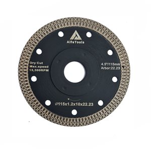 דיסק יהלום טורבו דק לחיתוך פורצלן